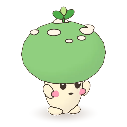 풀꽃 모자 버섯 정령