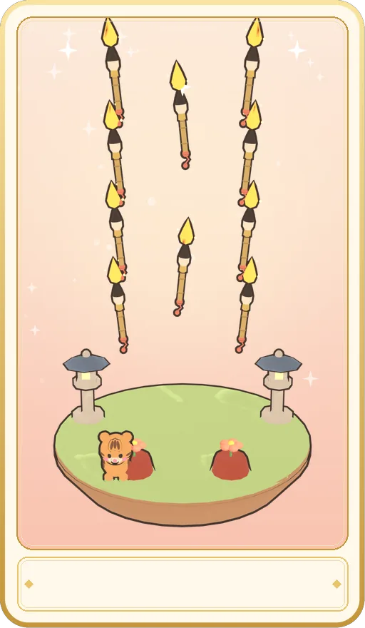 붓 10 카드 그림