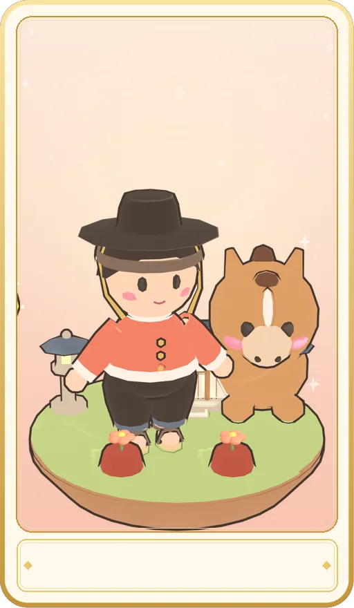 붓 무사 카드 그림
