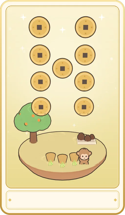 엽전 9 카드 그림