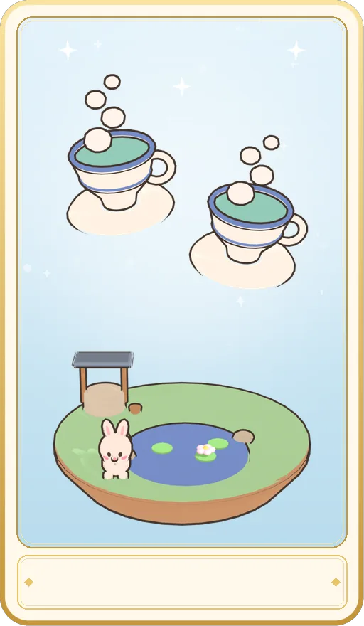 찻잔 2 카드 그림