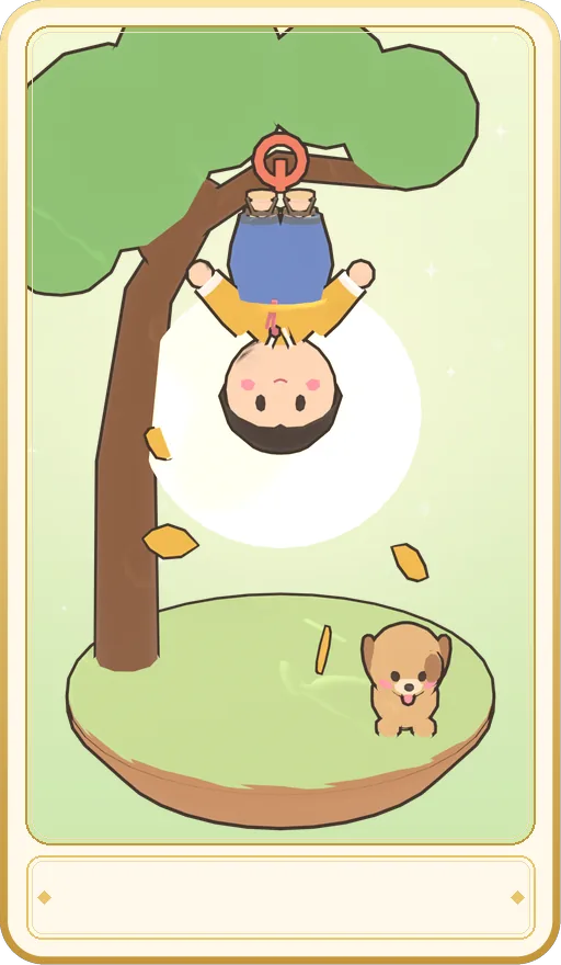 매달린 사람 카드 그림